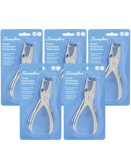 One Hole Paper Punch, Pack of 5