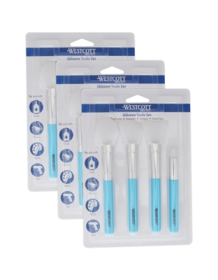 Silicone Tools Set, 4 Per Set, 3 Sets