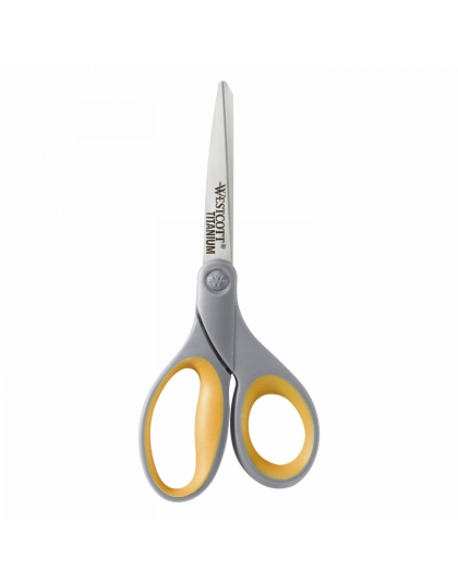 Soft Handle Titanium Bonded Scissors, 8" Straight
