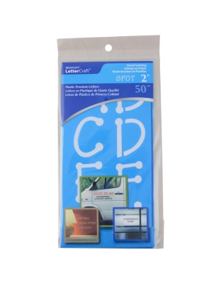 LetterCraft Reusable Plastic Stencils, Full Alphabet, Spot Font, 2-Inch