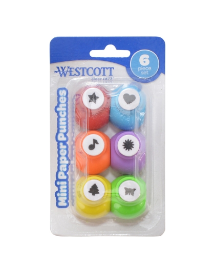 Mini Paper Punches, Set of 6