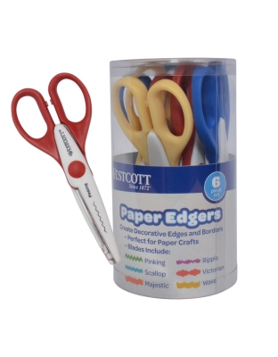 Paper Edgers Scissors, Set of 6