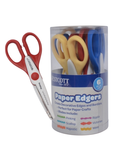 Paper Edgers Scissors, Set of 6