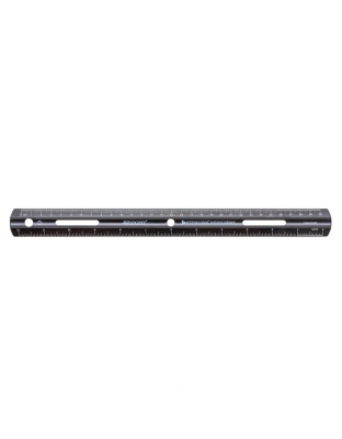 Recycled Plastic Ruler, Standard/Metric, 12 in, Black
