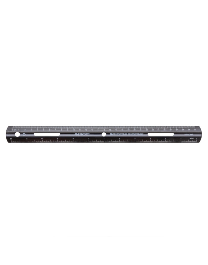 Recycled Plastic Ruler, Standard/Metric, 12 in, Black