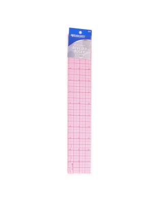 12" 8ths Beveled Grid Ruler