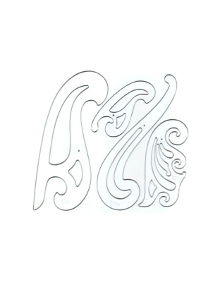 French Curves Drawing Template Set, 4 Pieces