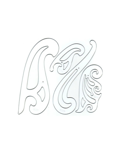 French Curves Drawing Template Set, 4 Pieces