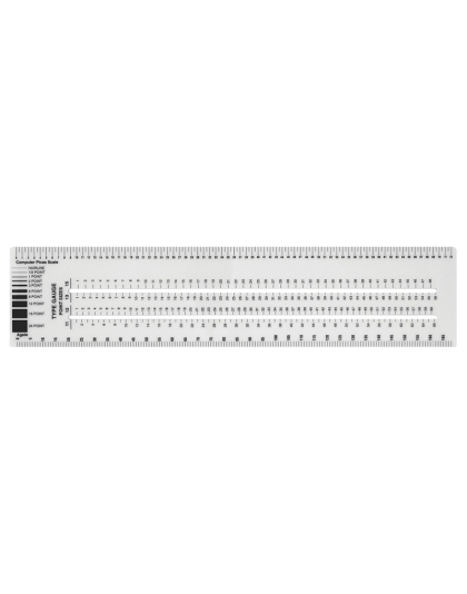 Graphic Arts Ruler, 3" x 12"