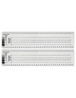 Graphic Arts Ruler, 3" x 12", Pack of 2