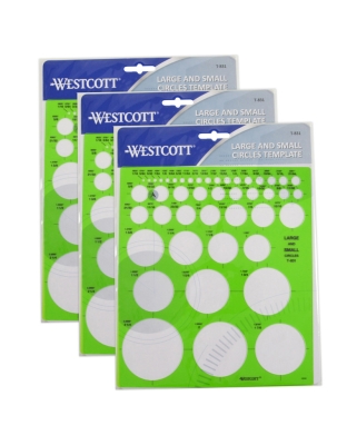 Large & Small Circles Template, Pack of 3