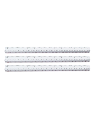 12" Architectural Scale, Pack of 3