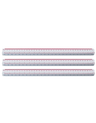 12" Engineering Scale, Pack of 3