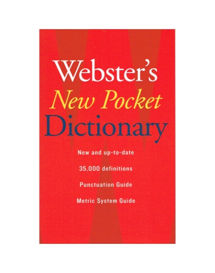 Webster's New Pocket Dictionary