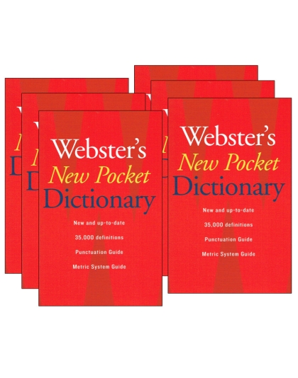 Webster's New Pocket Dictionary, Pack of 6