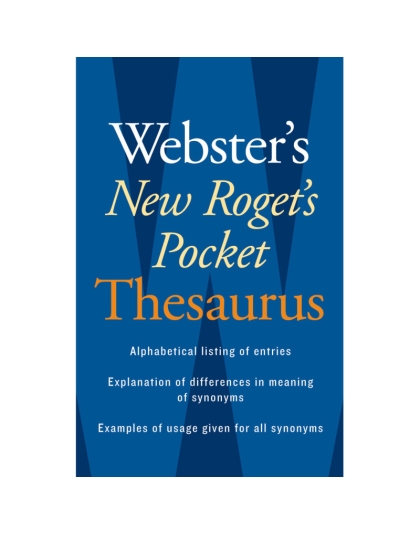 Webster's New Roget's Pocket Thesaurus