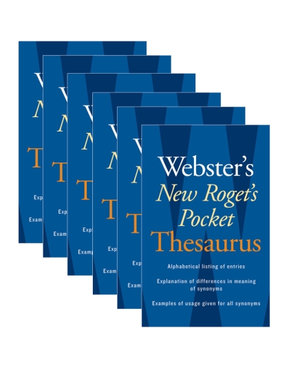 Webster's New Roget's Pocket Thesaurus, Pack of 6