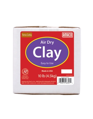 Air Dry Clay, Terra Cotta, 10 lbs.
