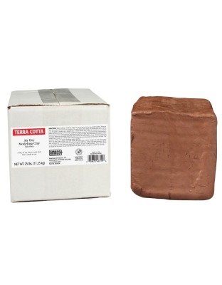 Air Dry Clay, Terra Cotta, 25 lbs.