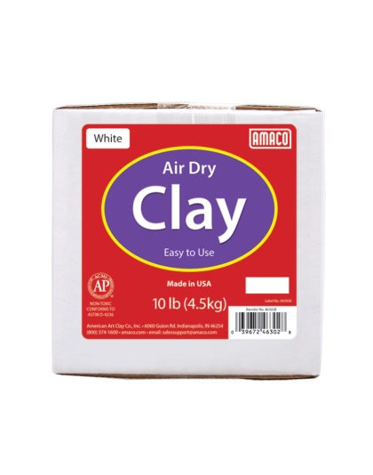 Air Dry Clay, White, 10 lbs.
