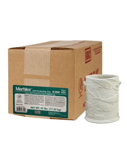 Marblex&trade; Self-Hardening Clay, Gray, 25 lbs.