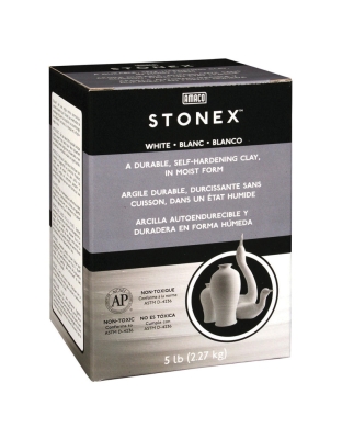 Stonex Self-Hardening Clay, White, 5 lbs.