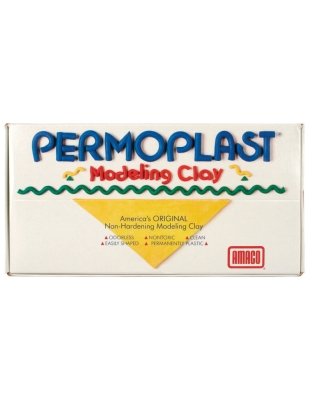 Permoplast Modeling Clay, Cream, 1 lb.