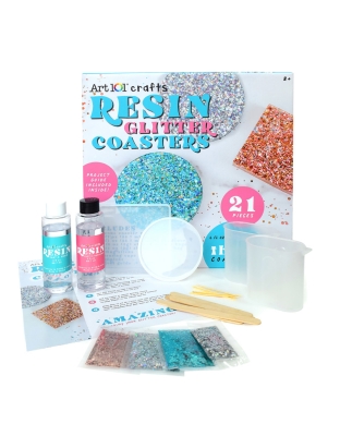 Resin Glitter Coaster Kit