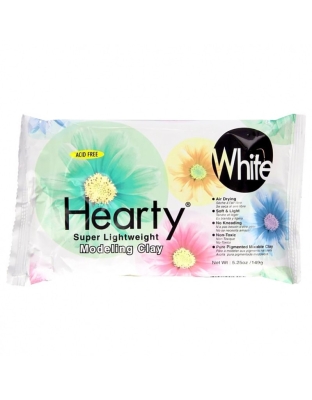 Hearty&reg; Super Lightweight Modeling Clay, White, 5.25 oz