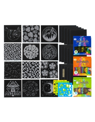 Scratch Art Kit 3-Pack