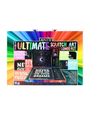 Ultimate Scratch Art Combo Kit, 41 Pieces