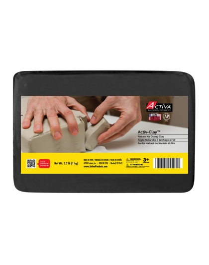 Activ-Clay&trade; Air-Dry Clay, Black, 2.2 lb