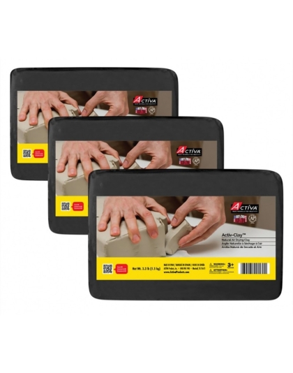 Activ-Clay&trade; Air Drying Clay, Black, 9.9 lb (4.5 kg)