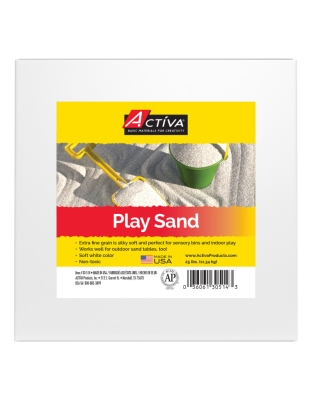 Play Sand, White, 25 lb (11.3 kg) Box