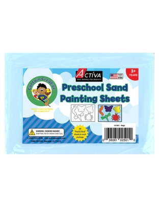 Preschool Sand Art Sheets, Bugs Theme, 5x7 in, 30 Sheets