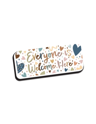 Magnetic Whiteboard Eraser, Everyone is Welcome