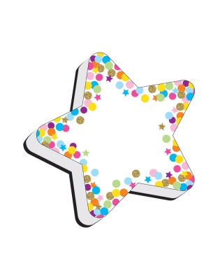 Magnetic Whiteboard Eraser, Star Confetti