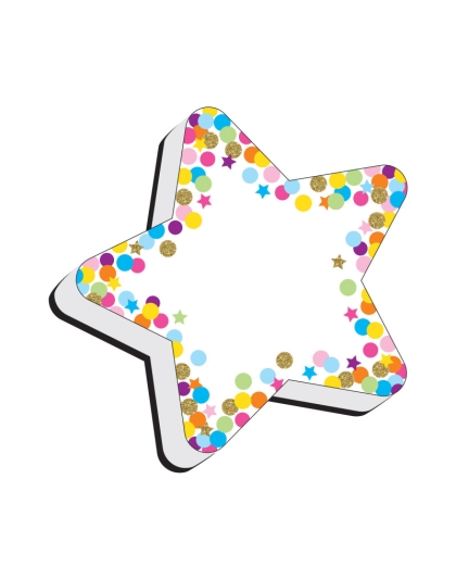 Magnetic Whiteboard Eraser, Star Confetti