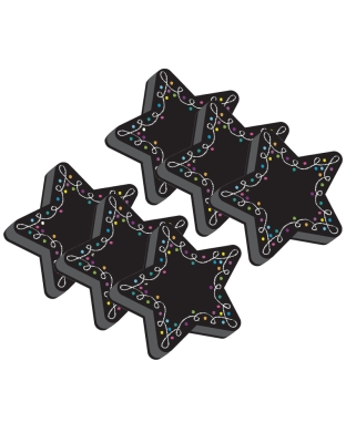 Magnetic Whiteboard Erasers, Star Chalk, Pack of 6