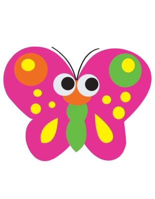 Magnetic Whiteboard Eraser, Butterfly