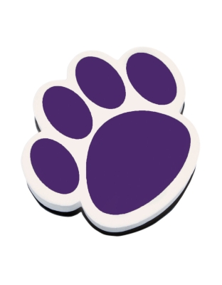 Magnetic Whiteboard Eraser, Purple Paw