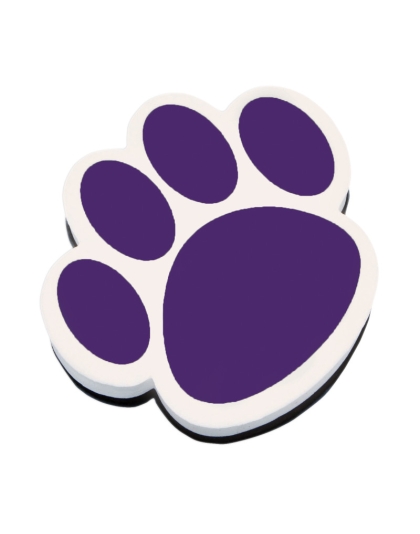 Magnetic Whiteboard Eraser, Purple Paw