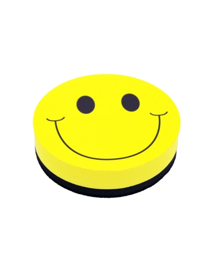 Magnetic Whiteboard Eraser, Smile Face