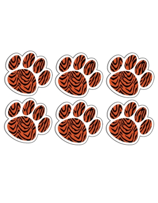 Magnetic Whiteboard Eraser, Tiger Paw, Pack of 6