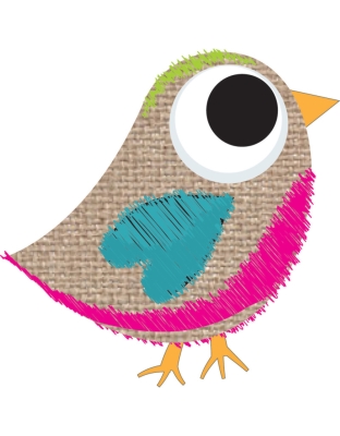 Magnetic Whiteboard Eraser, Burlap Scribble Tweet