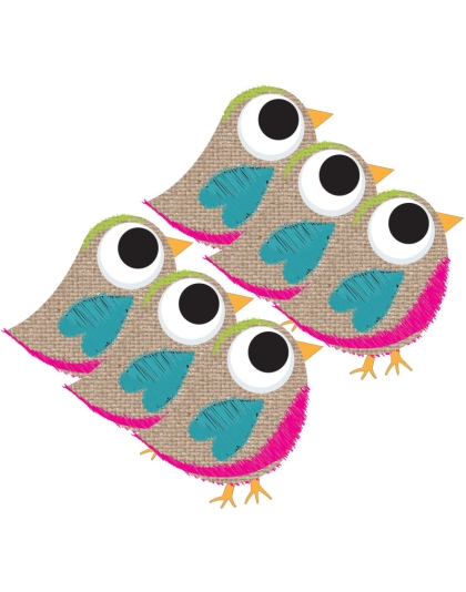 Magnetic Whiteboard Eraser, Burlap Scribble Tweet, Pack of 6