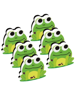 Magnetic Whiteboard Eraser, Frog, Pack of 6