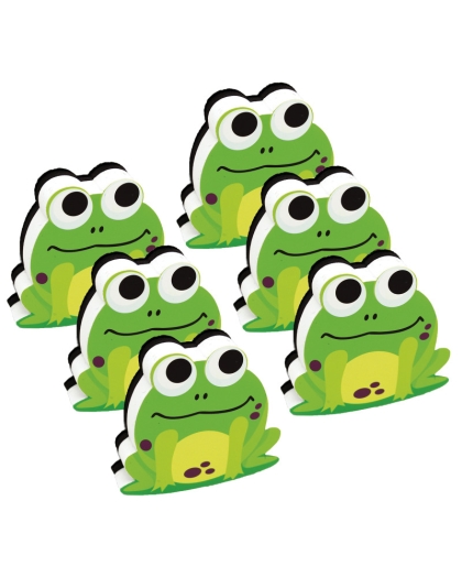 Magnetic Whiteboard Eraser, Frog, Pack of 6