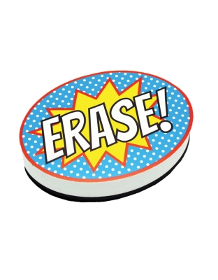 Magnetic Whiteboard Eraser, Superhero Erase!