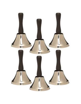 Steel Hand Bell, 4", Pack of 6